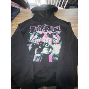 Pink Floyd Sweatshirt Size XS Crop Top Dark Side Of The Moon Hoodie Black